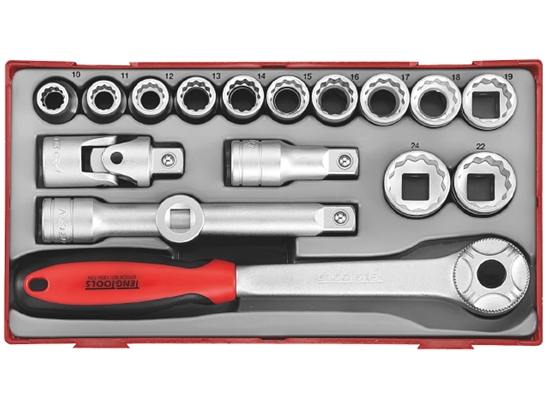 Picture of Uzgaļu komplekts Teng Tools TT1218; 18 gab.