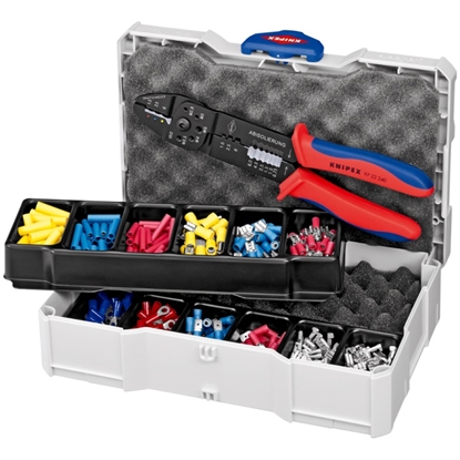 Изображение Uzgaļu presēšanas knaibles Knipex 979025; 240 mm + piederumi