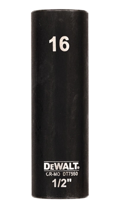 Attēls no Uzgriežņa galviņa DeWalt DT7550-QZ; 1/2''; 78 mm; 16 mm