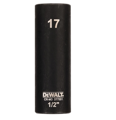 Attēls no Uzgriežņa galviņa DeWalt DT7551-QZ; 1/2''; 78 mm; 17 mm