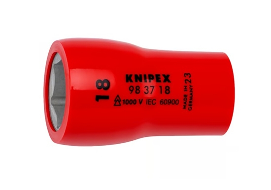 Изображение Uzgriežņa galviņa Knipex 983718; 3/8''; 18x49 mm