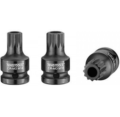 Attēls no Uzgriežņa galviņa Teng Tools 270160609; 1/2''; XZN18