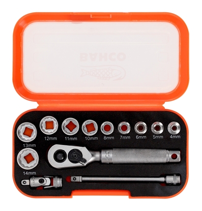 Attēls no Uzgriežņa galviņu komplekts Bahco S13MC10.5; 1/4''; 13 gab.