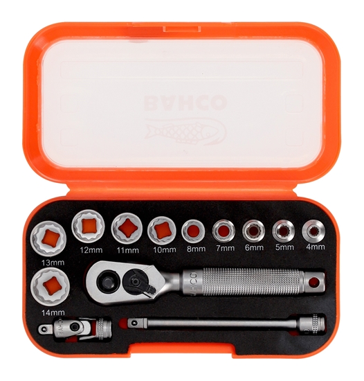 Picture of Uzgriežņa galviņu komplekts Bahco S13MC10.5; 1/4''; 13 gab.