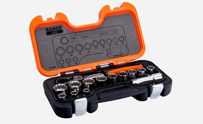 Изображение Uzgriežņa galviņu komplekts Bahco S140T; 14 gab.