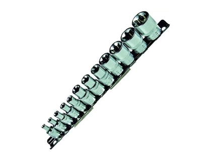 Изображение Uzgriežņa galviņu komplekts Condor Werkzeug C1006; 1/4''+3/8''; TX E4-E20; 12 gab.