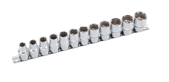 Изображение Uzgriežņa galviņu komplekts Condor Werkzeug C27100; 1/2''; 10-22 mm; 12 gab.