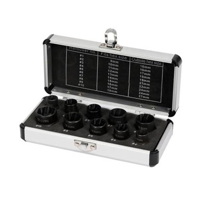 Attēls no Uzgriežņa galviņu komplekts Yato YT-06031; 9-19 mm; 10 gab.