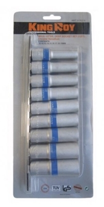 Picture of Uzgriežņa galviņu komplekts KingRoy KR317619; 1/2''; 9 gab.