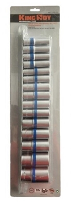 Picture of Uzgriežņa galviņu komplekts KingRoy KR3176315; 1/2''; 15 gab.