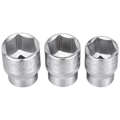 Picture of Uzgriežņa galviņu komplekts Stanley FMMT17095-0; 1/2''; 21-24 mm; 3  gab.