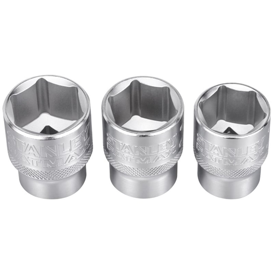 Picture of Uzgriežņa galviņu komplekts Stanley FMMT17095-0; 1/2''; 21-24 mm; 3  gab.