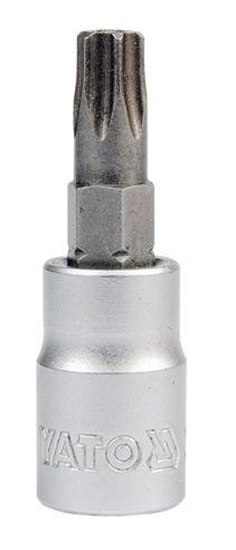 Picture of Uzgriežņu galviņa ar uzgali Yato YT-04302; 1/4''; T10