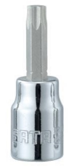 Picture of Uzgriežņu galviņa ar uzgali Sata S21101; 1/4''; T8