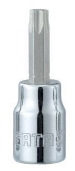 Picture of Uzgriežņu galviņa ar uzgali Sata S21102; 1/4''; T10