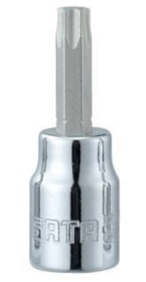 Picture of Uzgriežņu galviņa ar uzgali Sata S21105; 1/4''; T25