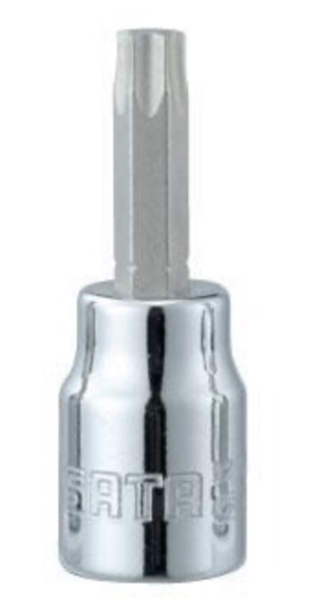 Picture of Uzgriežņu galviņa ar uzgali Sata S21108; 1/4''; T27