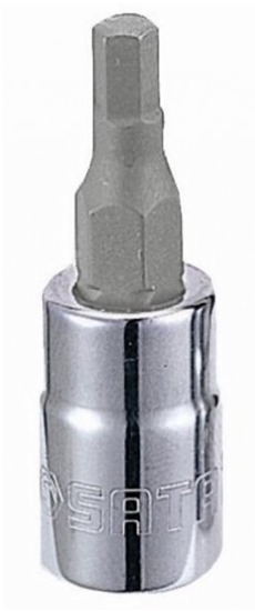 Picture of Uzgriežņu galviņa ar uzgali Sata S21203; 1/4''; HEX5