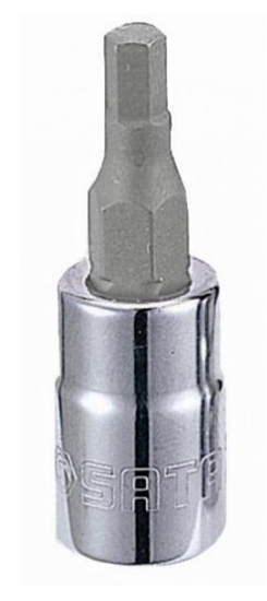 Picture of Uzgriežņu galviņa ar uzgali Sata S21204; 1/4''; HEX6