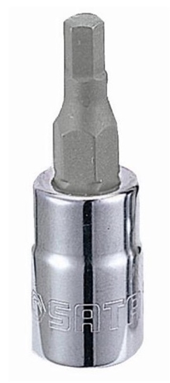 Picture of Uzgriežņu galviņa ar uzgali Sata S21205; 1/4''; HEX8