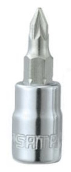 Picture of Uzgriežņu galviņa ar uzgali Sata S21403; 1/4''; PZ3