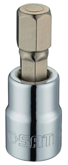 Picture of Uzgriežņu galviņa ar uzgali Sata SC22201; 3/8''; HEX3