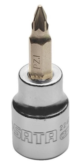 Picture of Uzgriežņu galviņa ar uzgali Sata SC22403; 3/8''; PZ3