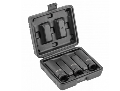 Изображение Uzgriežņu galviņu komplekts Hogert HT4R105; 1/2''; 17-21 mm; 3 gab.