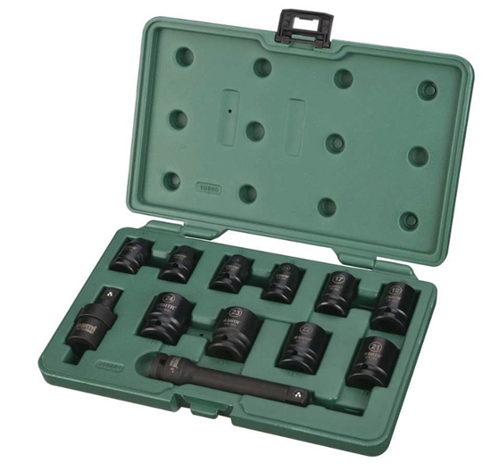 Picture of Uzgriežņu galviņu komplekts Sata S09009; 1/2''; 12 gab.