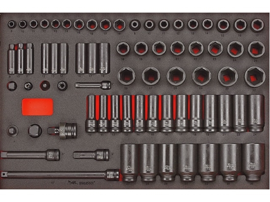 Picture of Uzgriežņu galviņu komplekts Teng Tools TTEISK73; EVA; 73 gab.