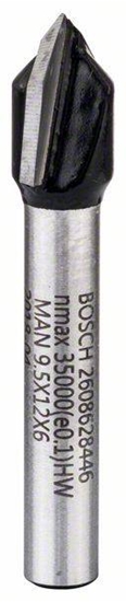 Picture of V veida rievu frēze Bosch 2608628446; 6/9,5/12,35/45 mm