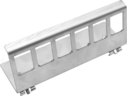 Picture of Value DIN Rail Adapter, empty, 6x Keystones