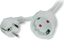 Picture of Value Extension Cable with 3P. German connectors, AC 230V, white, 5 m
