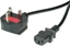 Изображение Value UK Power Cable, straight IEC Conncector, 10A, black, 3 m