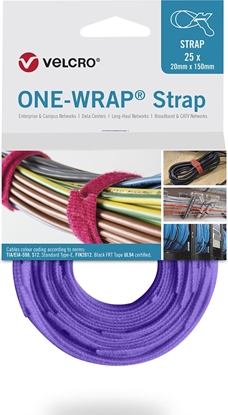 Picture of Velcro ® One Wrap® Strap 13mm x 200mm, 25 Stück, violett