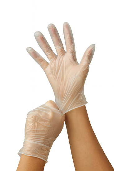 Picture of Vinila cimdi SHIELD, bez pūdera, L izmērs, 100gab (10 iepak/kastē)