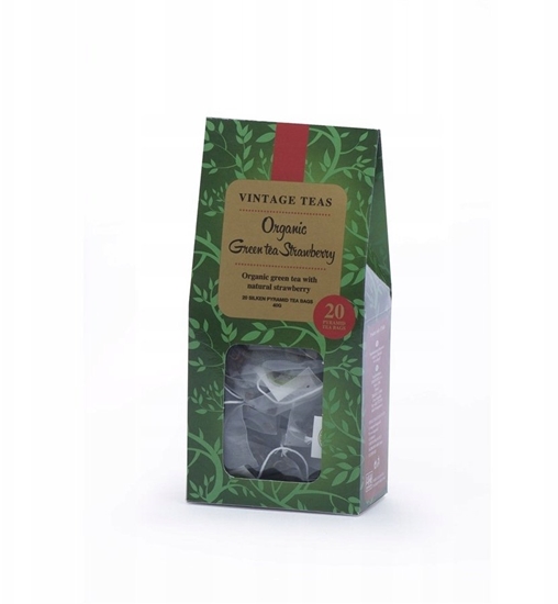 Picture of Vintage Teas Zielona herbata Green Tea Strawberry 20x2g