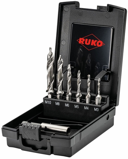 Изображение Vītņurbis  Ruko ULTIMATECUT; HSS; Runa TEC; M3-M10; 7  gab. + Magnētisks turētājs
