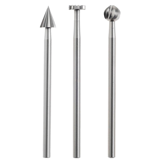 Picture of Volframa karbīda frēzēšanas uzgaļu komplekts Proxxon; 3 gab.