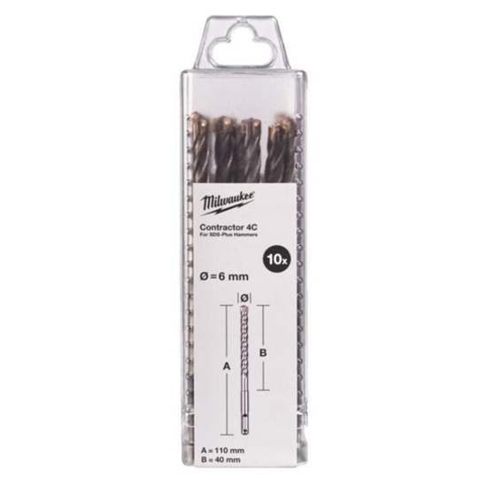 Picture of Betona urbis Milwaukee 4932498868; 6x40/110 mm; SDS-plus; 10 gab.