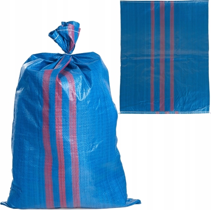 Attēls no Worek polipropylenowy 65x105cm 50kg /Niebiesko-czerwony