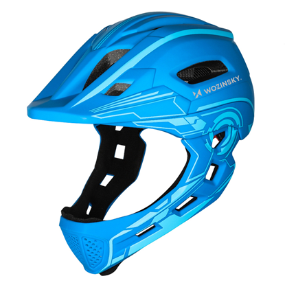 Attēls no Wozinsky Kids Full Face Bike Helmet with USB Rear 