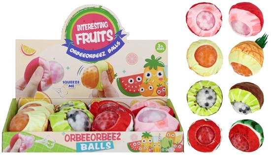 Изображение ZAB WYCISKANA OWOCKI PLUSZ 7CM MIX MC DISP12/144