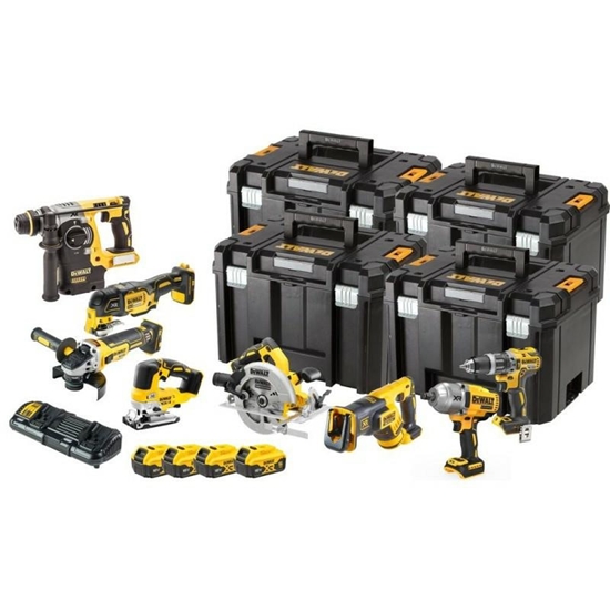 Изображение Zestaw elektronarzdzi Dewalt 17-elementowy (DCK865P4T-QW)