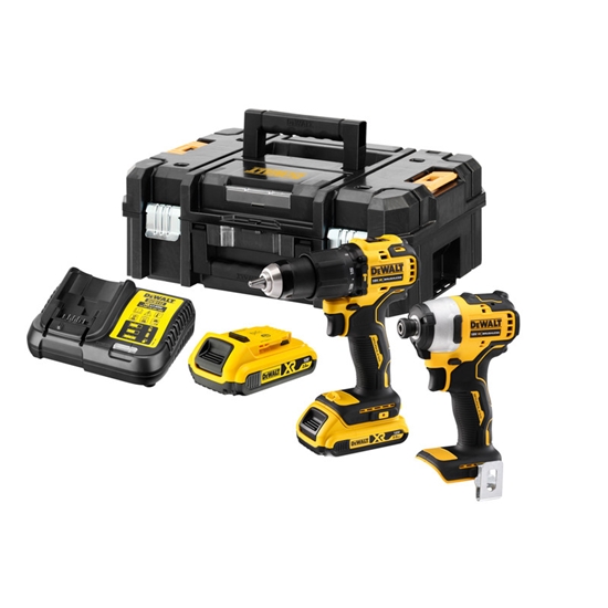 Picture of Instrumentu komplekts DeWalt DCK2062D2T-QW(DCD709 + DCF809); 18 V; 2x2,0 Ah akum.