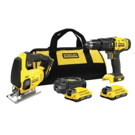 Изображение Zestaw elektronarzdzi Stanley 6-elementowy (SFMCK212D2S-QW)