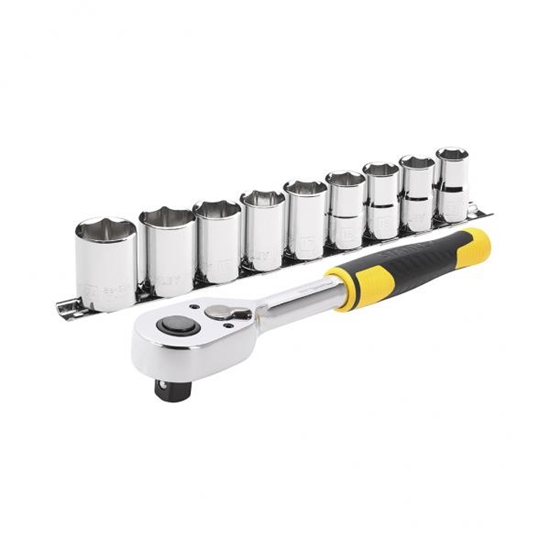 Изображение Uzgriežņa galviņu komplekts Stanley STMT82671-0; 1/2''; 9 gab.