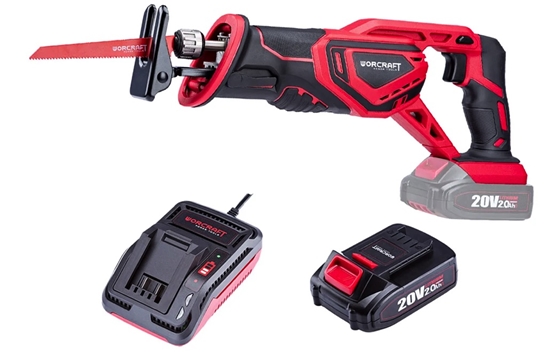 Изображение Zobenzāģis ar akumulatoru Worcraft CSS-S20Li; 20 V; 1x4,0 Ah akum.