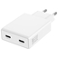 Attēls no Ładowarka sieciowa PDPlug 65W GaN 2xUSB-C Biała 