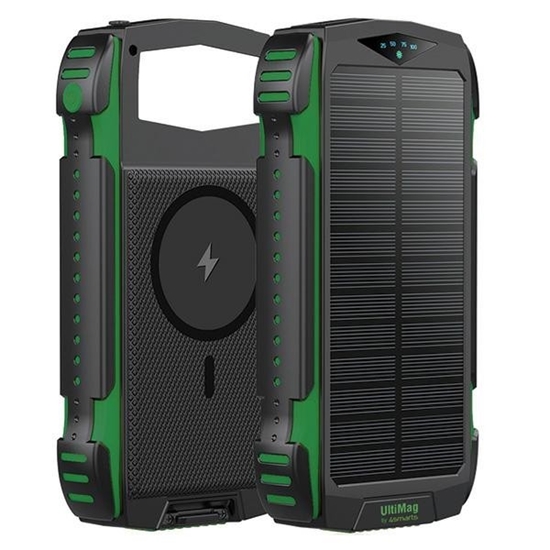 Picture of Powerbank Solarny 20000mAh TitanPack Rugged UltiMag Zielony 